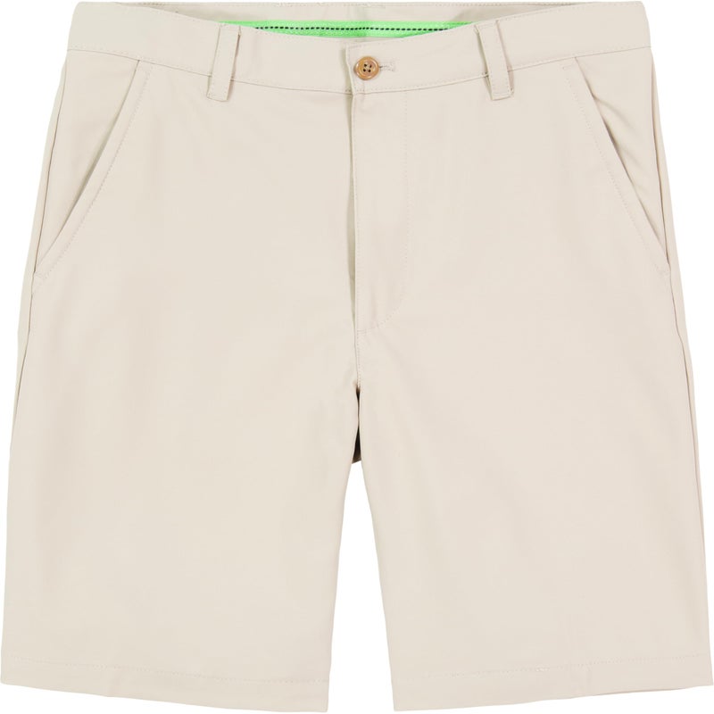 IZOD Men's 9.5"Micro Poly Classic Fit Golf Short, 38, Khaki - Image 2